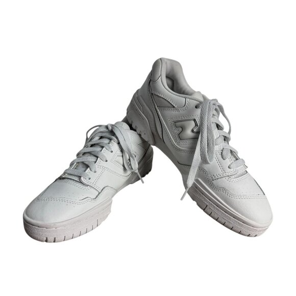 New Balance 550 GSB550WW White Leather Sneakers Casual Athletic Boys Size 6 - Picture 2 of 11